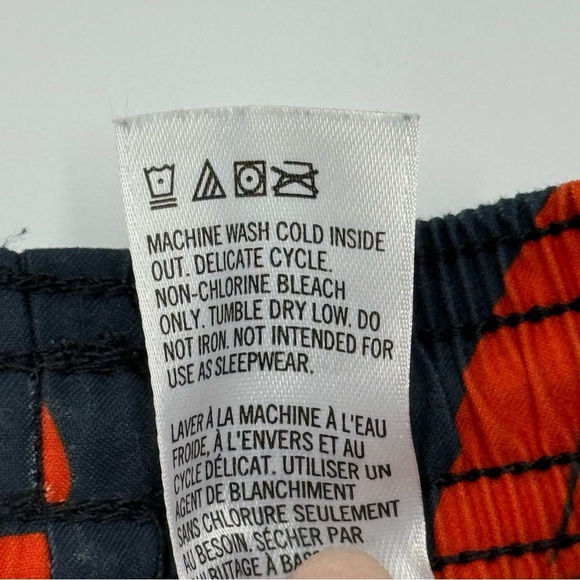 Tea Collection Boys Mid Length Swim Trunks Navy, Red Orange 18-24 months EUC - Picture 4 of 7